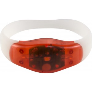 LED-es szilikon csuklpnt, piros (sportszer)
