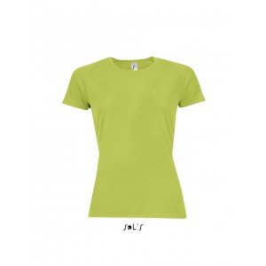 Sols Sporty raglnujjas ni pl, Apple Green (T-shirt, pl, kevertszlas, mszlas)
