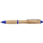 Bambusz golyóstoll kék tollbetéttel, kék (8794-05)