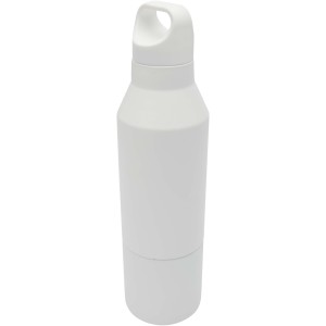 Odessy szigetelt acl palack s pohr, 600 ml, fehr (termosz)