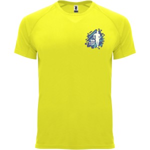 Roly Bahrain frfi sportpl, Fluor Yellow (T-shirt, pl, kevertszlas, mszlas)